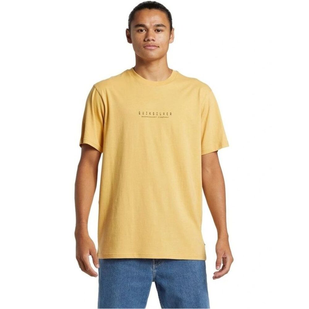 Quiksilver Mens Hibiscus Pop Graphic T-Shirt, Yellow, L, DM